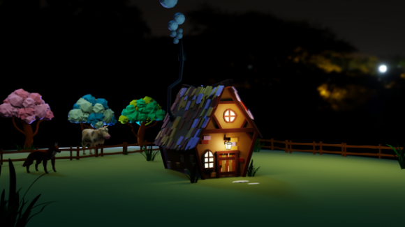 Low Poly Cottage House
