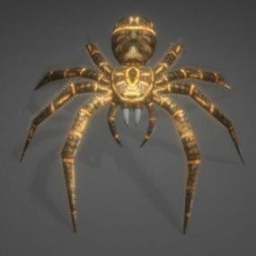 Modelo 3D de aranha realista