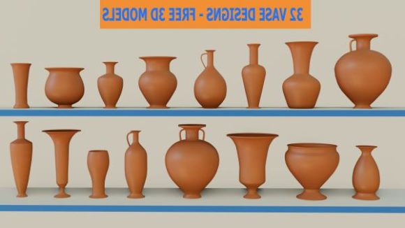 Low Polygon Terracotta Vase Pot