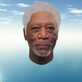 Morgan Freeman personaje modelo 3d