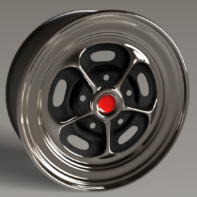 Tire Mag Wheel 3d model