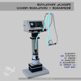 Ventilador médico modelo 3d