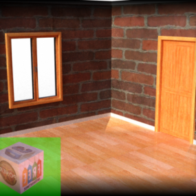 Medieval Brick Room 3d model
