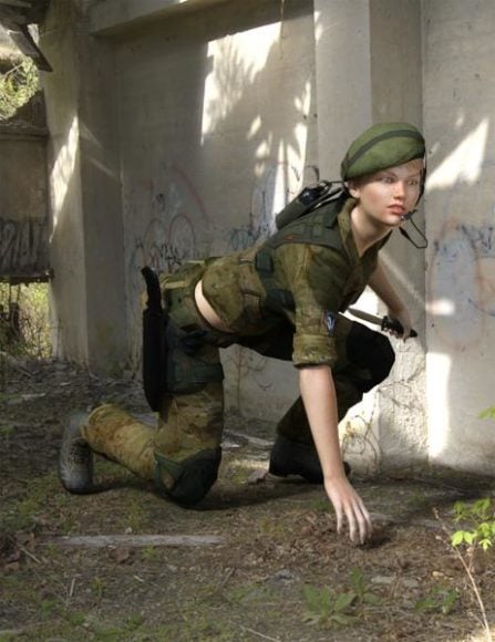 femme soldat