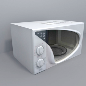 Microwave Glass Door 3d model