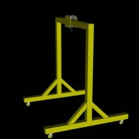 3D-Modell eines mobilen Ladenkran-Aufhängers