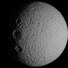 Księżyc z modelu 3D NASA