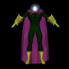 Modello 3d del personaggio Mysterio Marvel