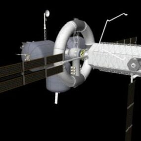 3д модель футуристического космического корабля Наутилус