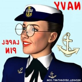 海军女装3d模型
