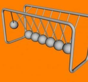 Newtons Cradle Science Toy 3D-Modell