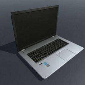 Notizbuch Lowpoly Laptop-3D-Modell