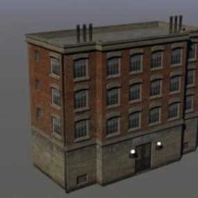 Old Police Station Building 3d model