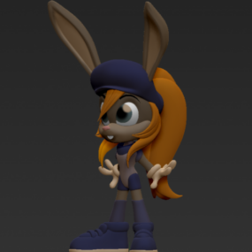 Penny Hare Tavşan Karakteri 3D modeli