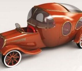 Pumpkin Car 3d model