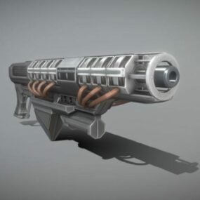 Railgun Prototype Weapon 3D-malli