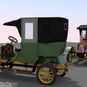 מונית רנו אג ​​1906 דגם תלת מימד