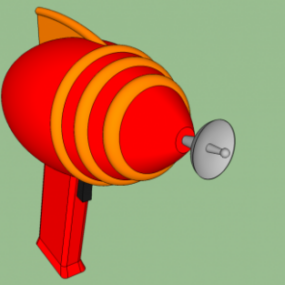 Cartoon Rocket Gun 3d model