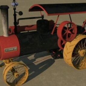 罗素蒸汽拖拉机车辆3d模型