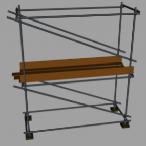 Scaffolding Steel Shelf 3d model