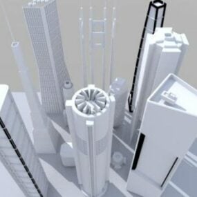 Scfi城市塔3d模型