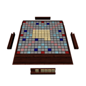 Model 3d Game Papan Scrabble