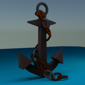 דגם 3D Ship Anchor