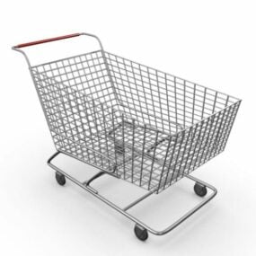Market Shopping Cart 3d model