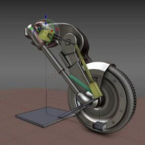 Hydraulic Wheel With Rig 3d model