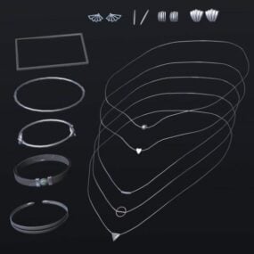Елегантні сережки Ювелірна 3d модель