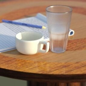 Tasse d'eau gazeuse modèle 3D