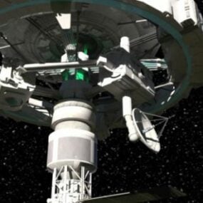 Stacja kosmiczna Scifi Model 3D