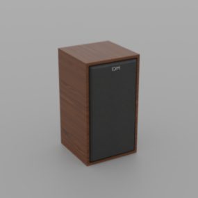 Wood Box Speaker דגם תלת מימד
