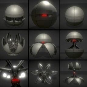 Sphere Bot Hydraulics 3D-malli