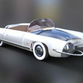 Spirou Turbot Cabriolet-Auto 3D-Modell