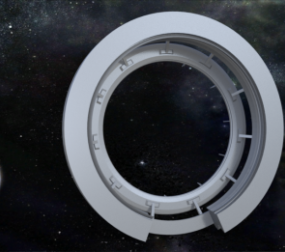 Space Station Concept 3d model