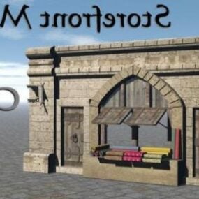 Storefront Medieval Architecture 3d model