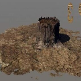 مدل سه بعدی درخت نارگیل نخل استوایی