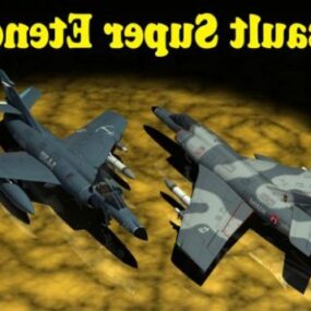 Super aanvalsvliegtuigen 3D-model