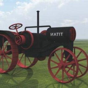 Klassiek tractor 3D-model