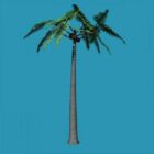 Tree Carrara unrealistic Palm tree