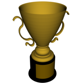 Trophy Golden 3d-malli