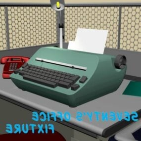 Typewriter Keyboard 3d model