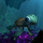 Underwater Sea Turtle Scene
