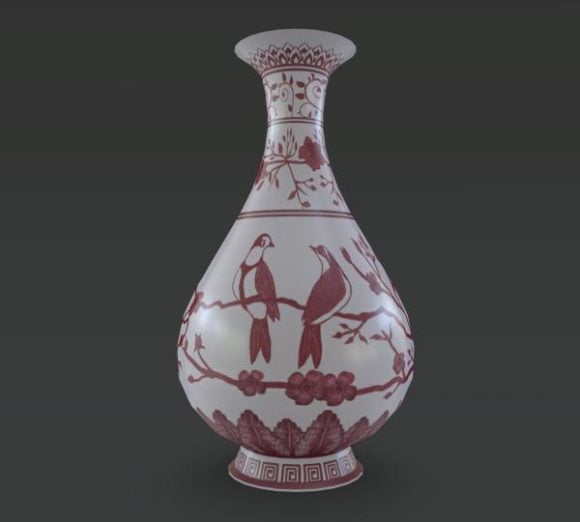 Vintage Vase Low Poly