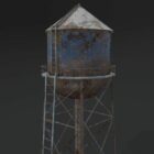 放棄された給水塔
