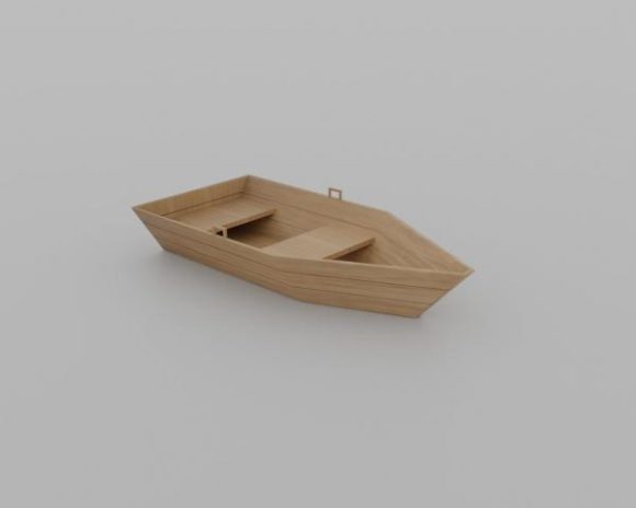 Vecchia piccola barca di legno
