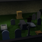 Zombie de la scène du cimetière