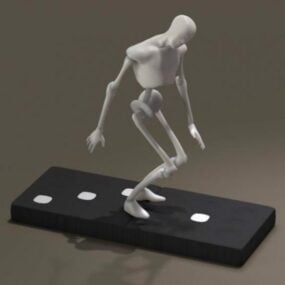 Esqueleto Humano Low Poly Modelo 3d