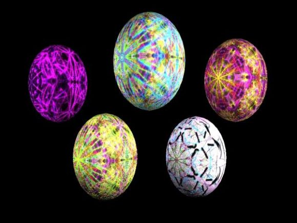 Värikkäät munat pääsiäismuna